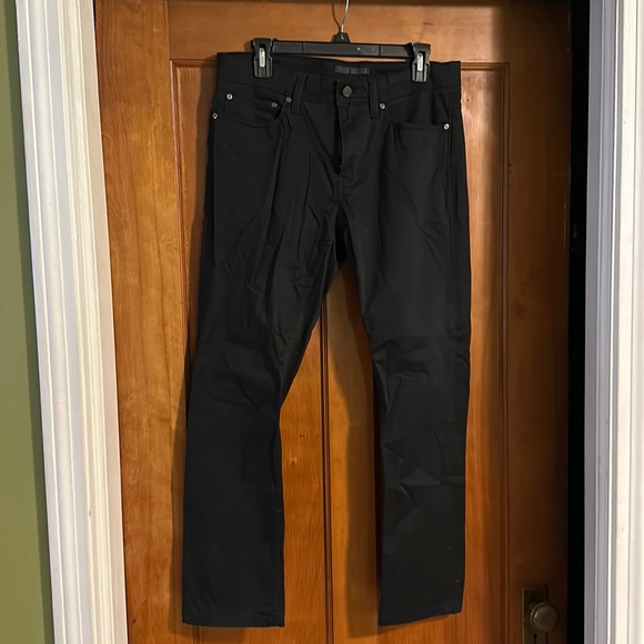 Saks Fifth straight black khaki men’s 31x30 - Picture 1 of 5